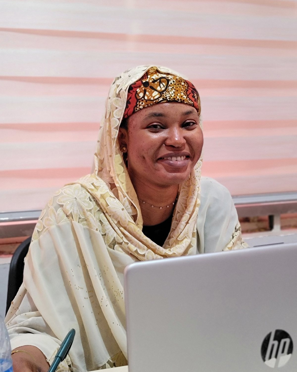 Sa&rsquo;adiya Abubakar, founder and lead Hausa tutor at Executive Hausa Tutors, teaching online